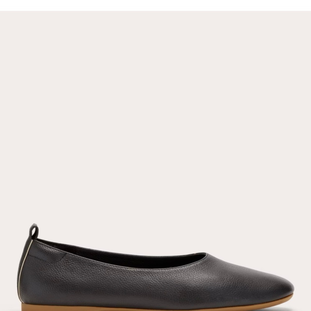 Everlane Black Leather Flats